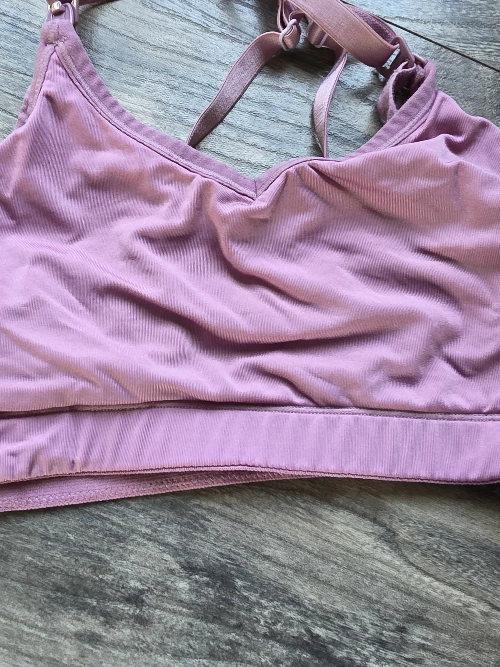 Motherhood Maternity Pink and Black Nursing Bralettes